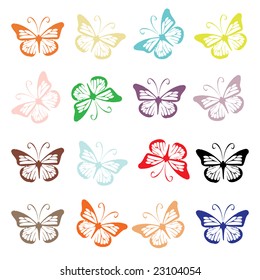 Butterfly set for your design