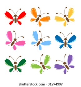 Butterfly set for your design