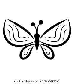 Butterfly shape icon design