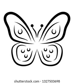 Butterfly shape icon design
