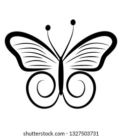 Butterfly shape icon design