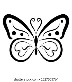 Butterfly shape icon design