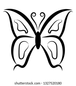 Butterfly shape icon design