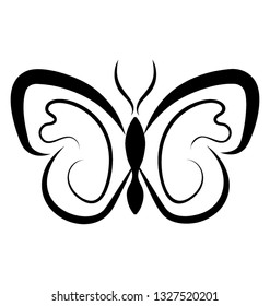 Butterfly shape icon design
