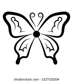 Butterfly shape icon design