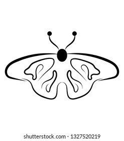Butterfly shape icon design