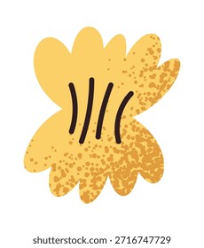 Butterfly shaped macaroni sticker design
