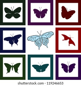 butterfly shapes