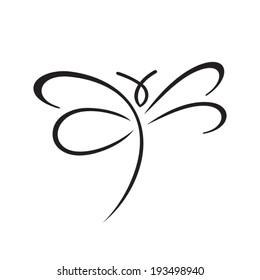 Butterfly sign Branding Identity Corporate vector logo design template Isolated on a white background