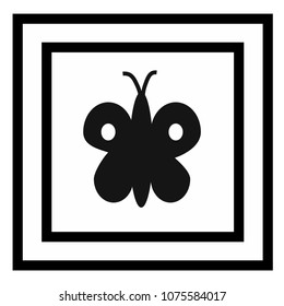 butterfly sign icon