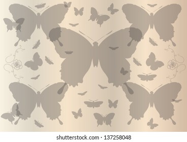 Butterfly silhouette