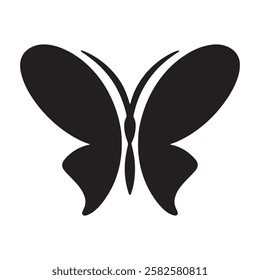 Butterfly Silhouette Clipart – Simple and Elegant Vector Design