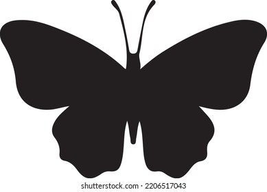 Butterfly silhouette eps png vector