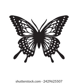 Butterfly silhouette free eps with fully editable