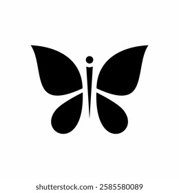 Butterfly Silhouette Icon Design Illustration