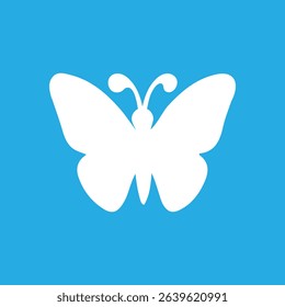 Butterfly silhouette icons. Vector Illustrations.