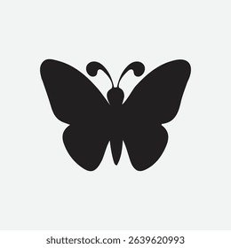 Butterfly silhouette icons. Vector Illustrations.