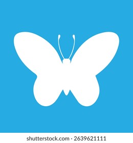 Butterfly silhouette icons. Vector Illustrations.