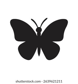 Butterfly silhouette icons. Vector Illustrations.