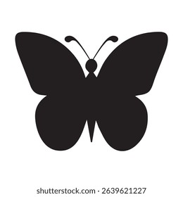 Butterfly silhouette icons. Vector Illustrations.