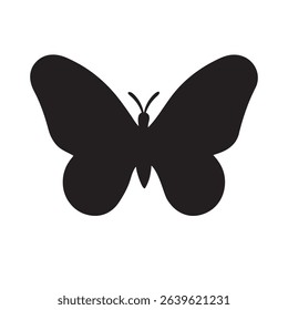 Butterfly silhouette icons. Vector Illustrations.
