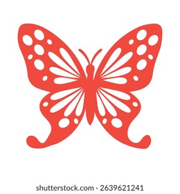 Butterfly silhouette icons. Vector Illustrations.