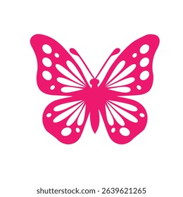 Butterfly silhouette icons. Vector Illustrations.