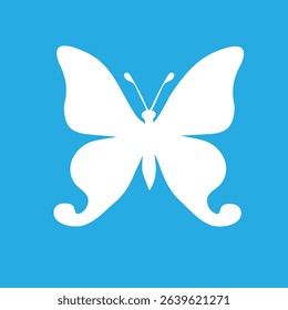 Butterfly silhouette icons. Vector Illustrations.