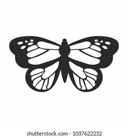 butterfly silhouette openwork