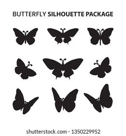 a butterfly silhouette set is easy to use to decorate your design