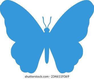 butterfly silhouette side view icon