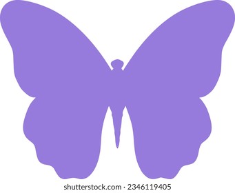 butterfly silhouette side view icon