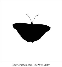 Butterfly silhouette stock vector illustration