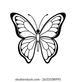 Butterfly silhouette, Butterfly tattoo, butterfly