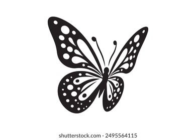 Butterfly silhouette vector art design 