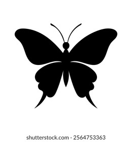 Butterfly silhouette vector icon design