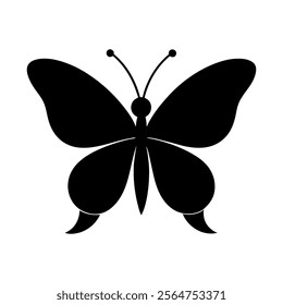 Butterfly silhouette vector icon design