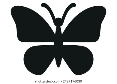 A Butterfly silhouette vector illustration