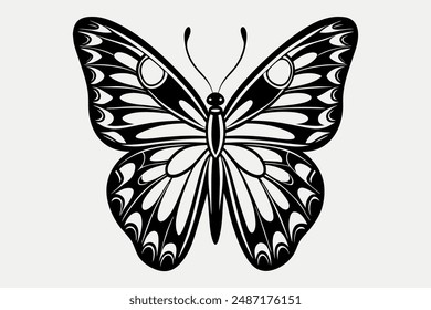 A Butterfly silhouette vector illustration