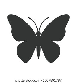 Butterfly silhouette vector illustration art design. Silhouette Butterflies Isolated. insects butterfly outline, tattoo, coloring, vector logo icon set on a white background.