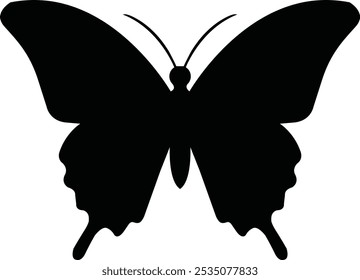 Butterfly silhouette vector illustration art design