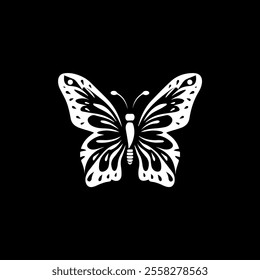 Butterfly silhouette vector illustration art design. Silhouette Butterflies Isolated. insects butterfly outline, tattoo, coloring, vector logo icon set on a white background.