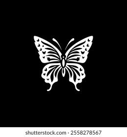 Butterfly silhouette vector illustration art design. Silhouette Butterflies Isolated. insects butterfly outline, tattoo, coloring, vector logo icon set on a white background.