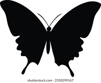 butterfly silhouette vector illustration design