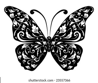 Butterfly silhouette for you design