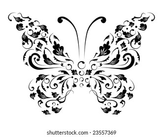 Butterfly silhouette for you design