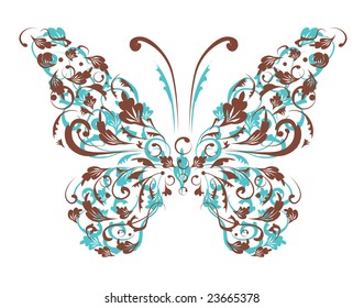 Butterfly silhouette for you design