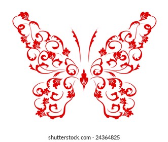 Butterfly silhouette for you design