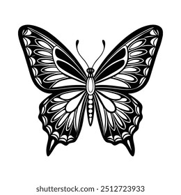 Butterfly Silhouettes Illustration. butterflies are perfect for designs
