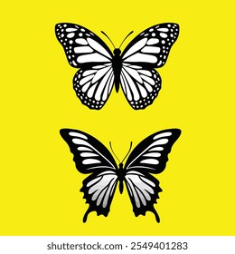 Butterfly Silhouettes vector art design